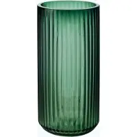 Unyqoos Stijlvolle groene glazen vaas van 26 cm voor moderne interieurdecoratie