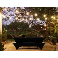 Unyqoos Twee Sets van Stretchbare Tafelhoezen voor Biertafels en Banksets - Perfect voor Feesten en Tuinmeubilair