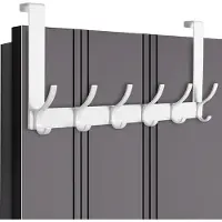 Unyqoos Witte multifunctionele deurhaak voor kleding, handdoeken en accessoires