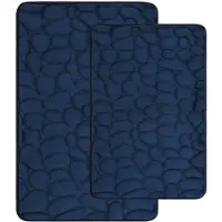 Unyqoos Tweedelig set van zachte badmatten met antislip en memory foam