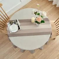 Unyqoos Waterafstotend rond tafelkleed met uniek design voor elke gelegenheid
