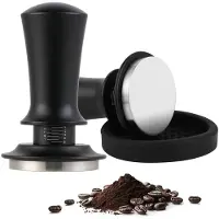 Unyqoos Koffie tamper met veermechanisme voor perfecte espresso extractie 51 mm