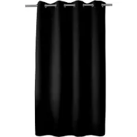 Unyqoos Elegant zwart gordijn met oogjes voor moderne raamdecoratie