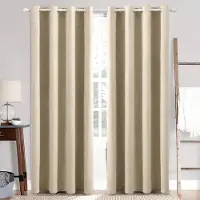 Unyqoos Stijlvolle Verduisteringsgordijnen met Linnenlook voor Optimale Privacy en Isolatie, Set van 2