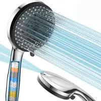 Unyqoos Waterbesparende douchekop met 10 straalsoorten en geavanceerd filtersysteem