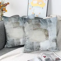 Unyqoos Set van 2 Luxe Fluwelen Kussenhoezen voor Binnen en Buiten in Landhuisstijl