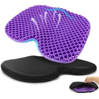 Unyqoos Ergonomisch gelkussen voor comfort en steun bij langdurig zitten in auto of kantoor