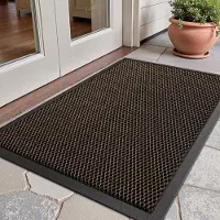 Unyqoos Wasbare antislip deurmat voor binnen en buiten, vuilafstotend en weerbestendig