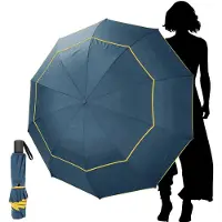 Unyqoos Opvouwbare grote golfparaplu met winddichte en waterdichte eigenschappen, volwassenen
