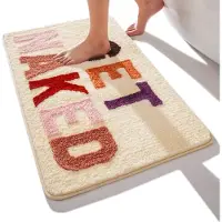 Unyqoos Zachte en Kleurrijke Antislip Badmat voor Comfort en Veiligheid in de Badkamer