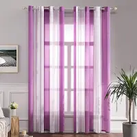 Unyqoos Transparante Gordijnen Set met Inslagringen voor Stijlvolle Woon- en Slaapkamer Decoratie