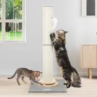 Unyqoos Verstelbare XXL Krabpaal voor Grote Katten met Interactief Speelgoed