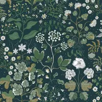 Unyqoos Waterdicht zelfklevend behang met botanische bloemen voor diverse ruimtes