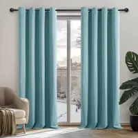 Unyqoos Verduisterende Thermische Gordijnen met Ringen voor Optimaal Comfort en Geluidsisolatie in uw Slaapkamer