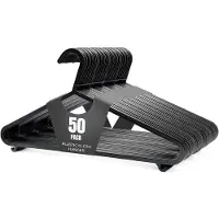 Unyqoos Set van 50 stevige en ruimtebesparende kledinghangers met antislip ontwerp