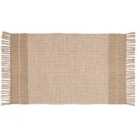 Unyqoos Natuurlijke badmat met jute en katoen voor badkamer en interieur