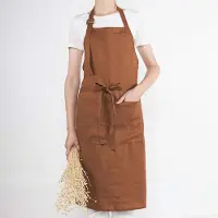 Unyqoos Stijlvolle Linnen Schort voor Dames - Perfect voor Keuken en Tuinwerk