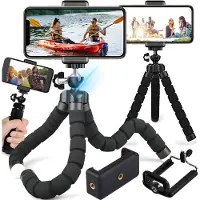 Unyqoos Flexibel en draagbaar statief voor smartphones en camera's met universele houder