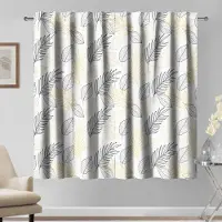 Unyqoos Elegante Goud-Zwart Verduisteringsgordijnen voor Stijlvolle Interieurdecoratie – Set van 2 Panelen
