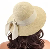 Unyqoos Elegante Opvouwbare Strandhoed voor Dames met UV-bescherming en Brede Rand