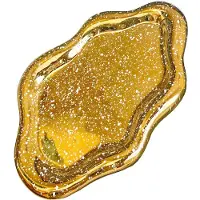 Unyqoos keramische schaal in de vorm van een wolk – decoratieve opbergplaats voor sieraden en accessoires, wit met gouden accenten, gemaakt van hoogwaardig keramiek