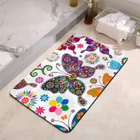 Unyqoos Decoratieve Antislip Badkamermat met Absorberende Eigenschappen en Sneldrogende Functie, 42 x 60 cm