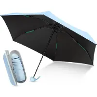 Unyqoos Compacte stormbestendige paraplu met uv-bescherming en capsulehoes