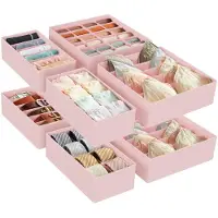 Unyqoos Efficiënte Ondergoed Organizer Set van 8 Stuks voor Geordende Kledingkasten