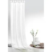Unyqoos Transparant voile gordijn in diverse stijlen en kleuren voor elk interieur 2,45L x 0,6B