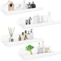 Unyqoos Wit acryl wandrek zonder boren voor veelzijdig gebruik in huis