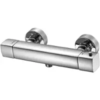 Unyqoos Chromen thermostatische douchekraan met beveiliging en eenvoudige montage