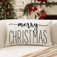Unyqoos Decoratieve kerst kussensloop 30x50 cm voor een sfeervol interieur