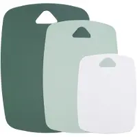 Unyqoos Multifunctioneel Keuken Snijplanken Set van Drie Stuks met Handgreep en Vaatwasmachinebestendigheid
