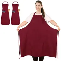 Unyqoos Veelzijdige Uniseks Oversized Keukenschorten met Verstelbare Nek- en Rugbanden voor Koken en Grillen