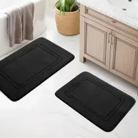 Unyqoos Zachte en Luxe Badkamertapijtenset van Traagschuim met Antislip voor Toilet en Douche