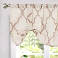 Unyqoos Stijlvolle Geometrische Gordijnen in Linnenlook voor Keuken en Woonkamer - Modern Design