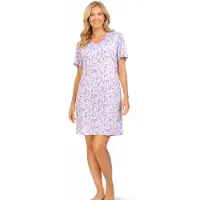 Comtessa Dames nachthemd - mauve - bloemen - katoen - zomer - maat 48