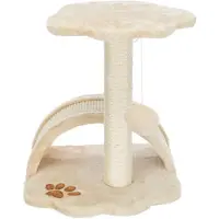 Unyqoos Compacte en comfortabele krabpaal met sisal en pluche bekleding voor katten