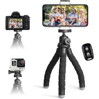 Unyqoos Compact en flexibel mini-statief met afstandsbediening voor smartphone en camera