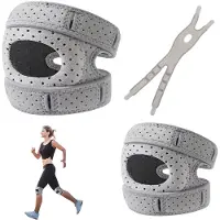 Unyqoos Comfortabele kniebandage set voor stabiliteit en pijnverlichting bij sportactiviteiten