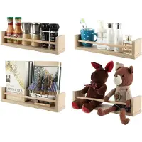 Unyqoos Houten wandrekken voor kinderkamer en meer, set van 4 stuks