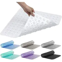 Unyqoos Antislip douchemat met zuignappen en snel drogend ontwerp voor veilig douchen