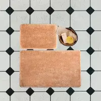 Unyqoos Tweedelig badmatten set met zachte textuur en antislip eigenschappen