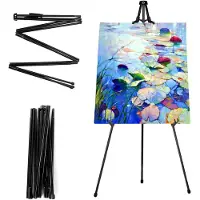 Unyqoos Verstelbare en draagbare metalen display-ezel voor kunst en posters