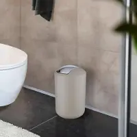 Unyqoos Stijlvolle en Robuuste Afvalemmer met Swingdeksel voor Badkamer en Huishouden