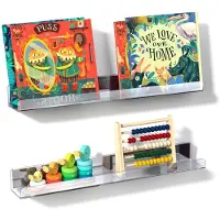 Unyqoos Transparant magnetisch acryl boekenrek voor whiteboards en koelkasten