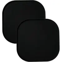 Unyqoos siliconen voerbakmatten, set van 2, zwart, 26x26 cm – antislip, waterdicht, BPA-vrij, hygiënische voerbakmat voor huisdieren