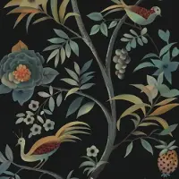 Unyqoos Waterdicht zelfklevend bloemen- en vogelbehang voor muren en meubels