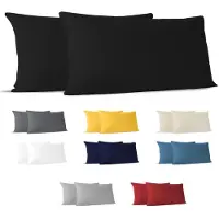Unyqoos Set van twee zachte en ademende kussenslopen van jersey katoen 40x80 cm