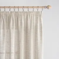 Unyqoos Transparante linnen gordijnen set met plooiband voor stijlvolle woon- en slaapkamers